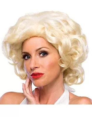 Hollywood Starlet Wig Marilyn Blonde Fancy Dress Up Halloween Costume Accessory • $28.77