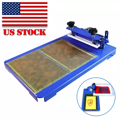 1 Color 1 Station Screen Printing Machine DIY T-shirt Spinning Press Printer NEW • $124.45