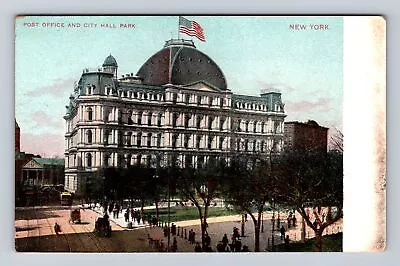 New York City NY-New York Post Office City Hall Park Antique Vintage Postcard • $7.99