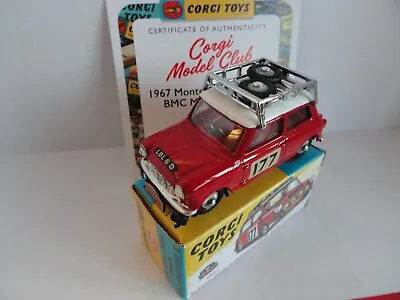 Corgi Re Issue 339 Mini Cooper S  Monte Carlo Trim New Boxed With Certificate • $49.26