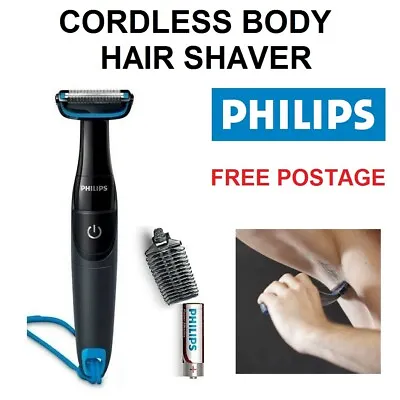 $76.90 • Buy Mens Body Hair Shaver With Trimmer Guide Waterproof Shaving Kit Cordless Philips