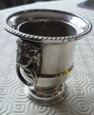 £2.99 • Buy Vintage Viners Of Sheffield Silver Plated Mini-urn With Lion Head Handles