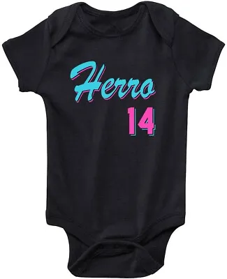 Baby Tyler Herro Miami Heat Vice City Logo Creeper Romper • $18.99