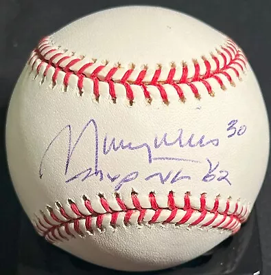 Maury Wills Los Angeles Dodgers Signed OML Baseball JSA Authenticated MVP NL 62 • $69.99