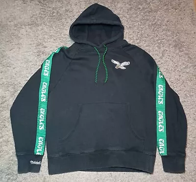 Mitchell & Ness Philadelphia Eagles Hoodie Sweatshirt Medium Black Throwback  • $39.99