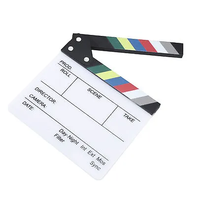 Film Clap Board Director Filming Clapper Board Photo Prop 20x19.5cm New MG • $13.45