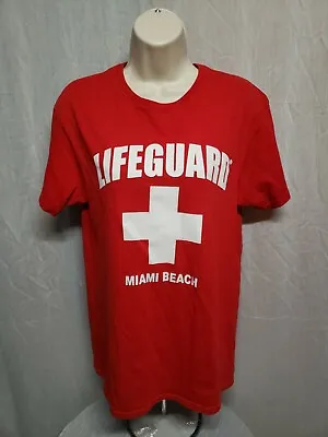 Lifeguard Miami Beach Womens Medium Red TShirt • $15