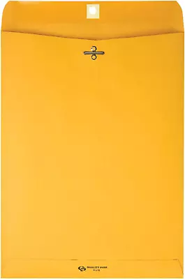 6  X 9  Clasp Envelopes Brown Kraft Gummed Flap 100/Box (Qua37755)Light Brow • $21.88