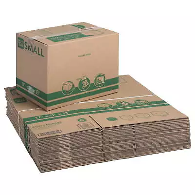 Small Recycled Moving And Storage Boxes 17 In. L X 11 In. W X 13 In. H 25 Count • $22.43