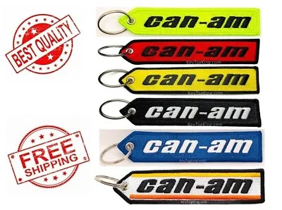 CAN-AM Off Road Motorcycle ATV UTV 1 PC Double Sided Embroidered Keychain USA • $10.95