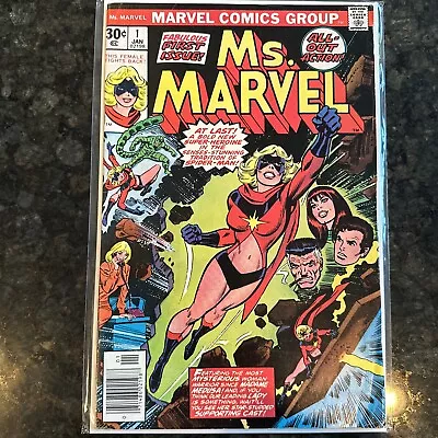 Ms. Marvel #1 1977 Key Marvel Comic Book 1st Appearance Of New Ms. Marvel • $39.99