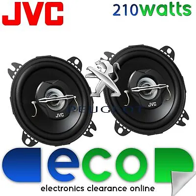 Peugeot 107 05-08 JVC 10cm 4 Inch 420 Watts 2 Way Front Dash Car Speakers • £19.99