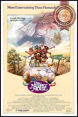 THE MUPPET MOVIE 1979 70s ORIGINAL OFFICIAL CINEMA FILM PRINT PREMIUM POSTER • $77.20