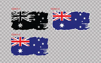 Distressed Australian Flag Decal Sticker Car Outdoor Motorbike Laptop Phone 3-80 • $9.99