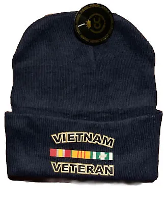 U.s. Marine Corps Usmc Vietnam Vietnam Veteran Vet Watch Cap Beanie Hat Darkblue • $14