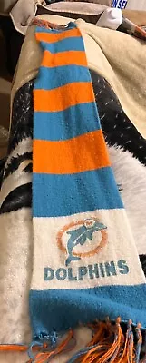 Miami Dolphins Vintage 1970’s Winter Scarf And  Miami Dolphins 1970’s Winter Hat • $72.99