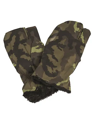 £9.99 • Buy Genuine CZECH Army M95 Camouflage Combat Winter Trigger Finger Mitts - Unused