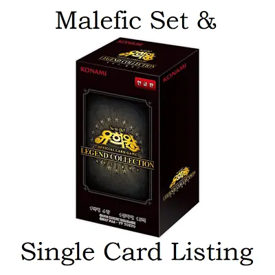 Malefic Set & Single Cards - YuGiOh 20th Anniversary Legend Collection Korean • $3.65