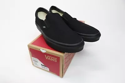 Vans Classic Black Slip-On UK 9 New • £37