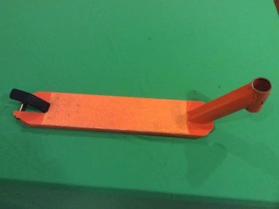 $44 • Buy Fuzion X5 Used Orange 4x20 In. Scooter Deck With Brake And Grip Tape