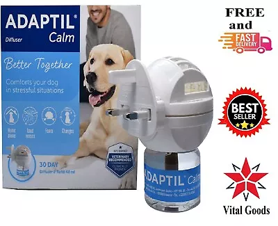 Adaptil Dog Calm 30-Day Starter Kit Plug In Home Diffuser & 48ml Calming Refill  • £28.83