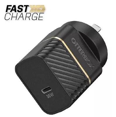 OtterBox 30W USB-C GaN Fast Wall Charger - Black (78-80485) Supports USB PD 3.0 • $52