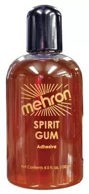 Mehron 4.5 Oz Spirit Gum Liquid Adhesive For Prosthetics Costume Makeup Dd457 • $18.95