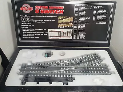 O Scale Atlas Custom Supreme 0 -72 Right Hand Remote Switch Track • $149