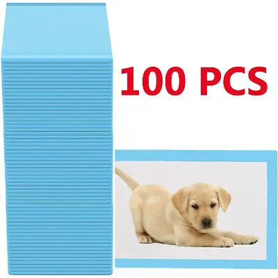£14.95 • Buy 100 Large Puppy Training Trainer Train Pads Toilet Pee Wee Poo Dog Pet Cat Mats
