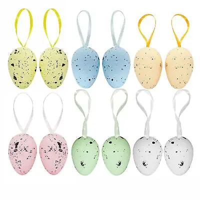 Easter 12 Speckled Egg Hanging Decorations Bonnet Making Arts And Crafts • £5.39