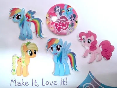 MY LITTLE PONY Flatback Charm Craft Scrapbooking Pinkie Pie Rainbow Dash Resin • £1