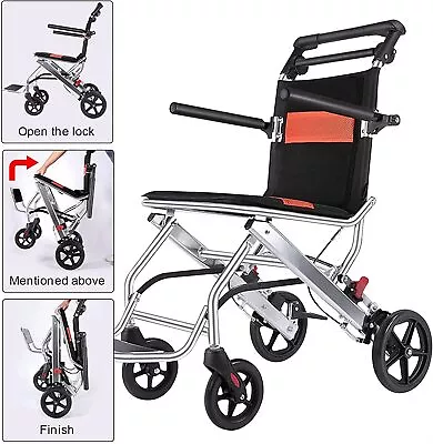 Lightweight Folding Wheelchair Portable Wheel Chair User-Friendly Mobility Aid  • $336