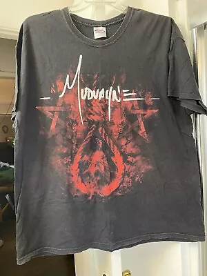 Vintage Mudvayne Red Face Noose Stars Black Short Sleeve T Shirt Size 2X XXL • $34.99