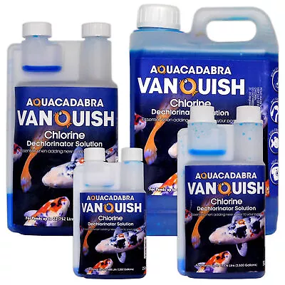 £7.99 • Buy Vanquish Pond Dechlorinator Chlorine Tap Safe Water Solution Fish Aquacadabra