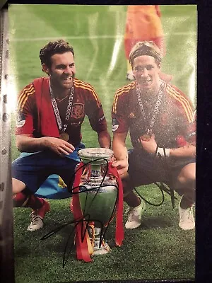 £60 • Buy Juan Mata And Fernando Torres Signed Spain 12x8 Photo
