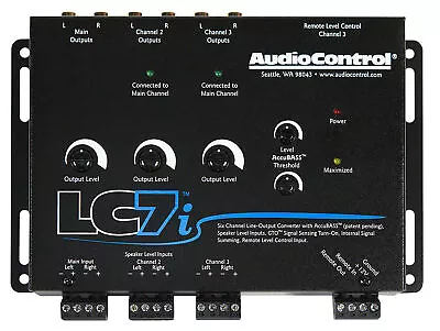 AudioControl LC7i 6 Channel Active Line Out Hi/Lo Converter+Bass Processor DSP • $144.95