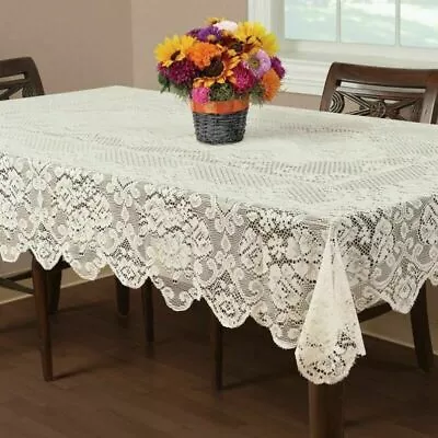 Vintage Lace Tablecloth Table Cloth Cover Wedding Party Dinner Decor 152x280cm • $42.92