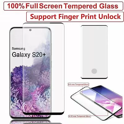 Samsung Galaxy S20 Plus S20 Ultra S20 Tempered Glass Screen Protector Film Curve • £4.99