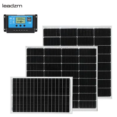 LEADZM 50W 100W 120W Solar Panel 18V Flexible Highly Mono Caravan RV Marine Van • £45.99