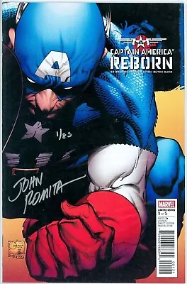 Captain America Reborn #1 Dynamic Forces Signed John Romita Sr Df Coa #1 Marvel • £99.95