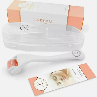 $21.29 • Buy Linduray Cosmetic Microneedle Derma Roller 0.25mm For Face Microneedling Kit NEW