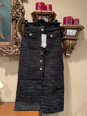 $29.90 • Buy 100% Authentic ZARA Tweed Buttoned Pencil Skirt $69.90+Tax Size: S