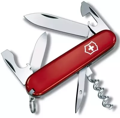 Victorinox Swiss Stainless Pocket Knife Rostfrei Officier Suisse 6-Tool Vintage • $14.58