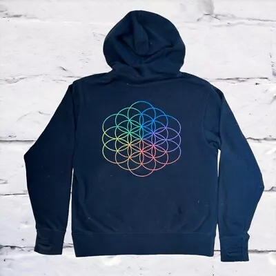 COLDPLAY Head Full Of Dreams World Tour 2017 Full Zip Hoodie Adult Size Small • $32