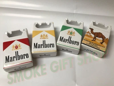 £13.79 • Buy Cigarette Box Style Ceramic Ashtray - 4 Different Branded Designs