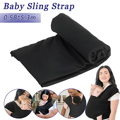 Baby Wrap Carrier Baby Sling Stretchy Baby Wrap Carrier Pouch Baby Sling Wrap UK • £12.89