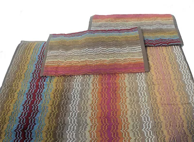 Missoni Home  2 Hand Towels + 1 Bath Towel  Set Cotton Special Weave Tiago 141 • $115