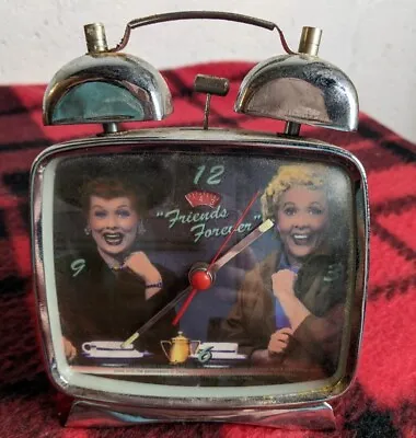 I Love Lucy Alarm Clock - Chrome Finish (Does Not Work) For Parts Only • $15