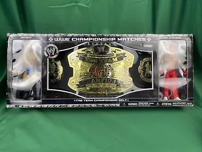 Wwe Tag Team Championship Belt W/ Batista & Rey Mysterio Jakks • $85