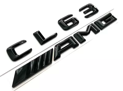 #1 Black Cl63+amg Fit Mercedes Cl63 Rear Trunk Nameplate Emblem Badge Decal • $22.99